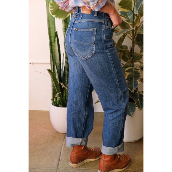 LEE Vintage Modern High Rise Relaxed Straight Leg Stovepipe Jeans NEW